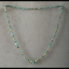 Collier de fouilles en or et turquoise